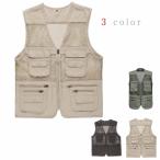 カメラマンベスト フィッシングベスト アウトドア メッシュ 多機能 お釣り 登山服 大きいサイズ ミリタリー 撮影用