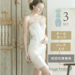 ブライダルインナー3点セット ブラジャー ウエストニッパー ロングガードル /グレイスリュクス ハグブライダル huggebridal 大きいサイズ