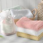 素肌が微笑む フェイスタオル ラッピング袋入り 30cm×85cm おぼろタオル 新生活 上品 高級感 ふんわり 柔らかい 吸水 エコテックス 安心 安全 赤ちゃん 敏感肌