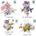 送料無料 アイロンプリントシート フラワーズ 女の子 転写シート プリント 熱転写 シール  ステッカー 手芸 ハンドメイド 940619