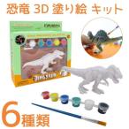 恐竜 3D ぬり絵 DIYキット 知育玩具 立体 ダイナソー フィギュア 子供 自由研究 プレゼント 夏休み 宿題 ホビー 手芸 趣味 980339