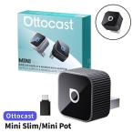オットキャスト MINI Slim Ottocast ミニ スリム 最新 モデル CarPlay Android Auto ワイヤレスUSBカーアダプター iPhone対応 正規品 1年保証 車 音楽 Bluetooth