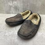UGG UGG ASCOT Ascot мокасины туфли без застежки внутри боа 27.0cm уголь *# мужской 