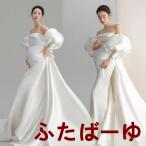 マタニティドレス ワンピース マタニティ フォト エレガント 結婚式 お宮参り お呼ばれ フォーマル クリスマス 衣装 写真 撮影 妊娠中の姿を記念に 楽