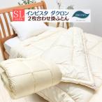 掛布団 シングル 2枚合せ インビスタ ダクロン 7−hole 洗える (ライク)デュエットタイプ