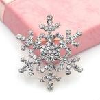 Yahoo! Yahoo!ショッピング(ヤフー ショッピング)キラキラ 雪の華 クリスタルガラス  直径4ｍｍ ブローチ クリスマス　プレゼント