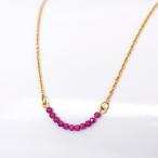 ショッピング恋愛 恋愛成就　魅力UP　レッドスピネル　天然石　カットビーズ　ライン　デザイン　ネックレス