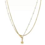 重ねづけベビーパールスネークチェー...