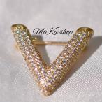 Yahoo! Yahoo!ショッピング(ヤフー ショッピング)<ブローチ ジルコニア V字 ゴールド 小>レディース ピンズ ピン ピンブローチ タックピン スカーフピン かわいい おしゃれ