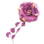  японский стиль букетик крепдешин способ мир рисунок покачивающийся ... слива маленький цветок украшение . фиолетовый цвет 7r-2 женский церемония окончания входить . тип свадьба модный . покупка 