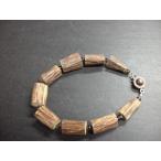 沈香管連スモーキークォーツブレスレ...