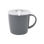 G&B フタ付きマグカップ グレー