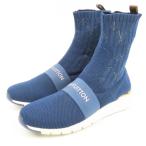 ショッピングLOUIS 未使用品 LOUIS VUITTON ルイヴィトン 靴 ソックスシューズ モノグラム 39 26cm アフターゲームライン スニーカー ファブリック ブルー【中古】