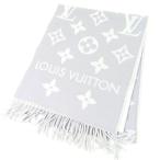 極美品LOUIS VUITTON ルイヴィトン 現行 LV エセンシャル 防寒 定価9.2万 M77727 マフラー ウール グリクレール ユニセックス【中古】