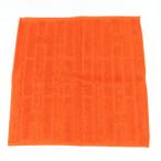 未使用品 HERMES エルメス ステアーズ ハンドタオル ハンカチ タオル コットン オレンジ ユニセックス【中古】