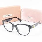  как новый прекрасный товар MIUMIU MiuMiu I одежда VMU02V образец линзы ввод очки оправа для очков 54*19 очки пластик черный женский [ б/у ]