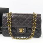 ショッピングCHANEL 極美品 CHANEL シャネル Wフラップ23 マトラッセ ココマーク ターンロック チェーンショルダーバッグ ヴィンテージ ショルダーバッグ【中古】