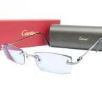  как новый прекрасный товар CARTIER Cartier квадратное la желтохвост m отсутствует C узор 6398085 *20 раз ввод очки черный унисекс [ б/у ]