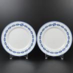  не использовался товар HERMES Hermes she-n Dunk ru plate 2 позиций комплект тарелка 22.5cm посуда керамика белый [ б/у ]