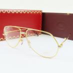  не использовался товар CARTIER Cartier солнечный tos образец линзы входить очки с футляром очки I одежда очки metal Gold женский [ б/у ]