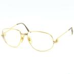  прекрасный товар CARTIER Cartier toliniti56*16 749624 очки I одежда раз ввод очки metal Gold женский [ б/у ]
