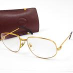  как новый прекрасный товар CARTIER Cartier SERIEtoliniti очки оправа для очков раз ввод очки GP Gold [ б/у ]