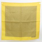 新品同様美品 HERMES エルメス カレ40  スカーフ シルク イエロー【中古】