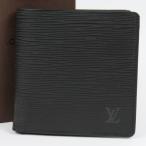 新品同様美品 LOUIS VUITTON ルイヴィトン マルコ ベタ無 ヴィンテージ エピ 二つ折り財布 レザー ノワール【中古】