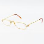  превосходный товар CARTIER Cartier солнечный tos I одежда 50*24 раз ввод очки GP/ пластик Gold женский [ б/у ]