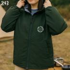 ネコリバーシブルスタンドジャケットネコエンブレムジャンパーブルゾン雑貨かわ...