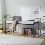 【高さ110cm】 ロフトベッド パイプベッド シングルベッド ロータイプ  収納 北欧風 大人 一人暮らし スチール 高さ調整可能 耐荷重120kg 耐震 爆買