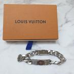 LOUIS VUITTON Louis Vuitton цепь браслет серебряный мужской монограмма M62486 бесплатная доставка 
