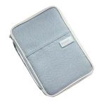 母子手帳ケース 2人分 グレー 診察券 大容量 お薬手帳ケース 全国対応サイズ マルチポーチ マルチケース