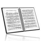 フェリモア 楽譜ファイル A4サイズ 楽譜入れ 直接書き込めるデザイン 楽譜ホルダー 60ページ (ブラック)