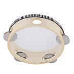  portable tambourine 6 -inch, birch material made of metal. bell percussion instruments gift, music education drum musical instruments KTV party. game for (6 -inch )