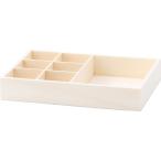 不二貿易 木製ボックス 7仕切り ナチュラル 31786
