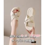 サンダル 厚底サンダル ミュールサンダル 美脚 夏 レディース