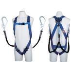 藤井電工 ツヨロン ライトハーネス ツインランヤード付き TH510-2NV93SV-OT-BL4-M-2R23-BX 青 Ｍサイズ