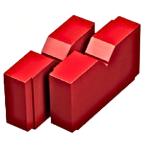 ショッピングブロック マサダ製作所 ヤゲン台 Vブロック 卓上油圧プレスMTP-10用オプション品