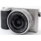 ソニー ミラーレス SONY α6000 レンズキット シルバー ILCE-6000L 中古 美品 Wi-Fi搭載 新品SDカード付き 届いてすぐに使える スマホに送れる 長期保証