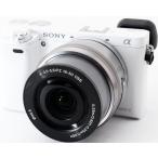 ソニー ミラーレス SONY α6000 レンズキット ホワイト 中古 Wi-Fi搭載 新品SDカード付き 届いてすぐに使える スマホに送れる 動画撮影 長期保証