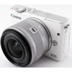 キヤノン ミラーレス一眼 CANON EOS M10 レンズキット ホワイト 中古 Wi-Fi搭載 新品SDカード ＆ ボディジャケット付き すぐに使える スマホに送れる 長期保証