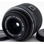 ショッピングオリンパス オリンパス 標準レンズ OLYMPUS M.ZUIKO DIGITAL 14-42mm F3.5-5.6 II R ブラック 中古 美品 保証