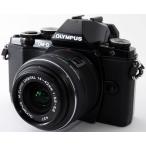 オリンパス ミラーレス一眼 OLYMPUS OM-D E-M10 レンズキット ブラック 中古 Wi-Fi搭載 新品SDカード付き 届いてすぐに使える スマホに送れる 動画撮影