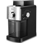 dretec(ドリテック) コーヒーグラインダー 電動 コーヒーミル 臼式 ワンタッチで自動挽き