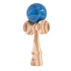 【DAMAKEN】けん玉 ストリートけん玉 フリースタイル KENDAMA 竹素材 【 ストライプ模様で視認性Good 】 技 成功率ＵＰ (ブルー)