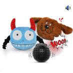 PETLESO 犬電動おもちゃ 動く 犬噛む ボール ぬいぐるみ 音の出る玩具 小中型犬 カバー 2枚