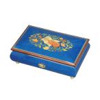 ニデックオルゴール【受注生産】30弁 オルフェウスイタリア象嵌BOX 『ブルー（ヴァイオリン）』 つや有り  EX193I