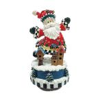 ニデックオルゴール レジン製クリスマス回転オルゴール サンタクロース