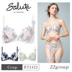 ワコール サルート 22グループ ブラジャー BTJ422 Wacoal salute 22G プッシュアップ P-UP 3/4カップ下着 単品 レディース 女性 Cカップ